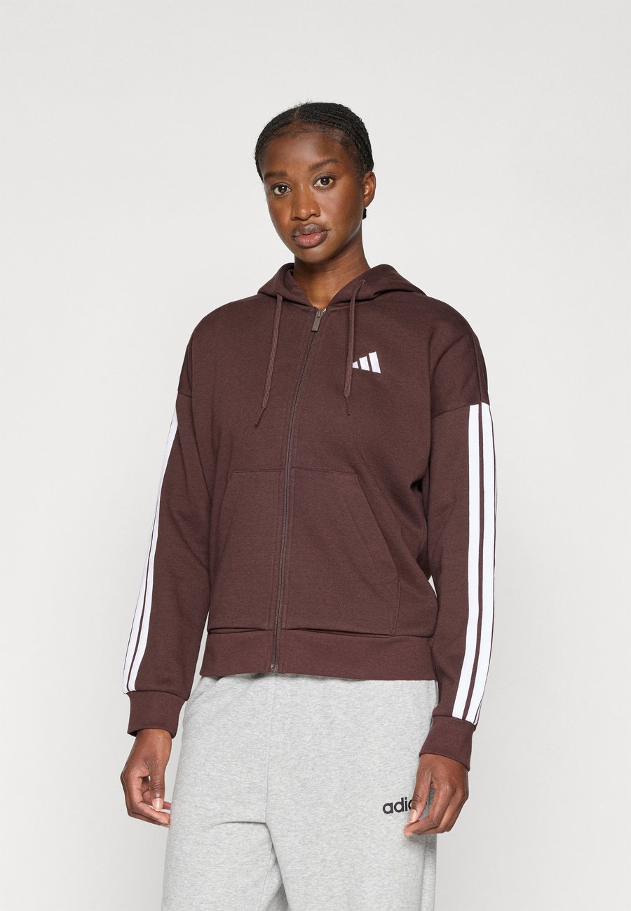 

Толстовка Adidas Sportswear Zip-up sweatshirt, Shadow Brown/White/Dark Brown