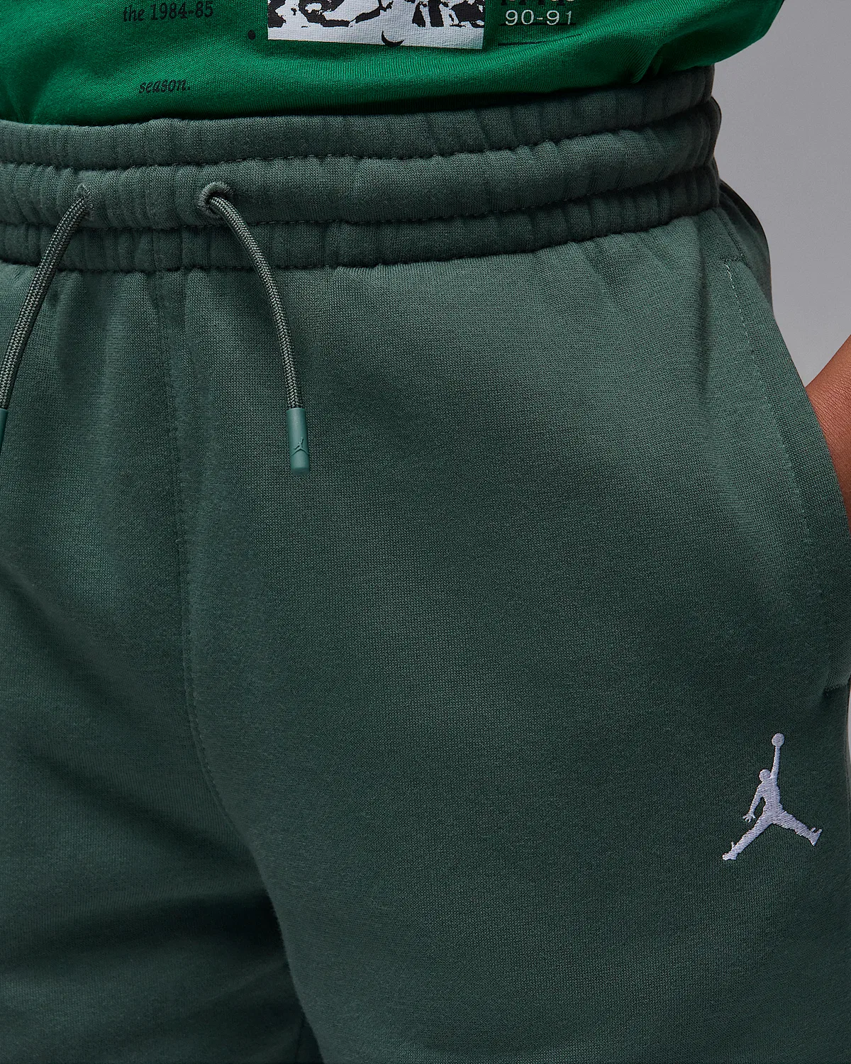 Детские штаны Jordan Brooklyn Fleece, Midnight Green — фото 3