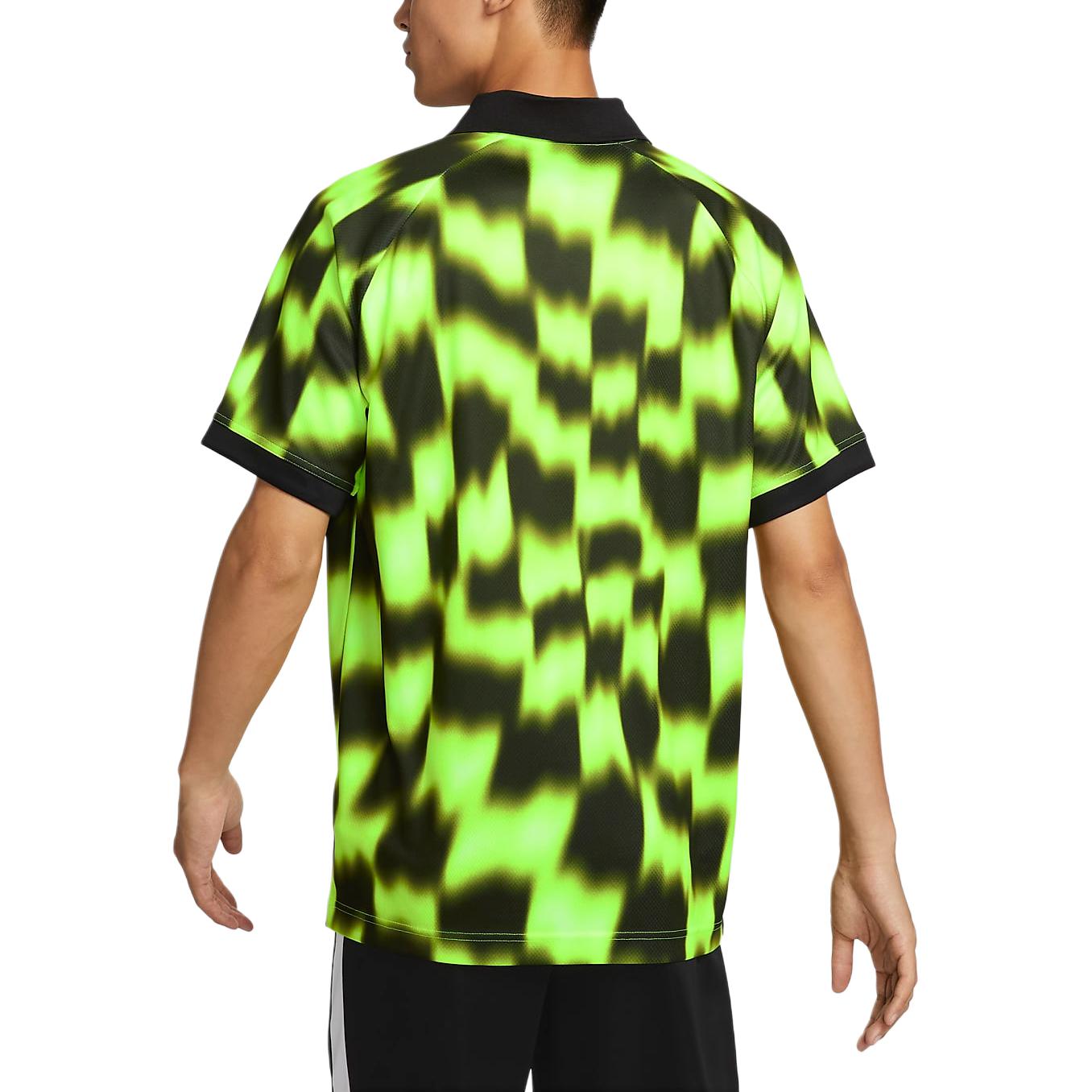 Футболка мужская футбольная Dri-FIT с коротким рукавом Nike, неоново-желтый/черный/белый — фото 4