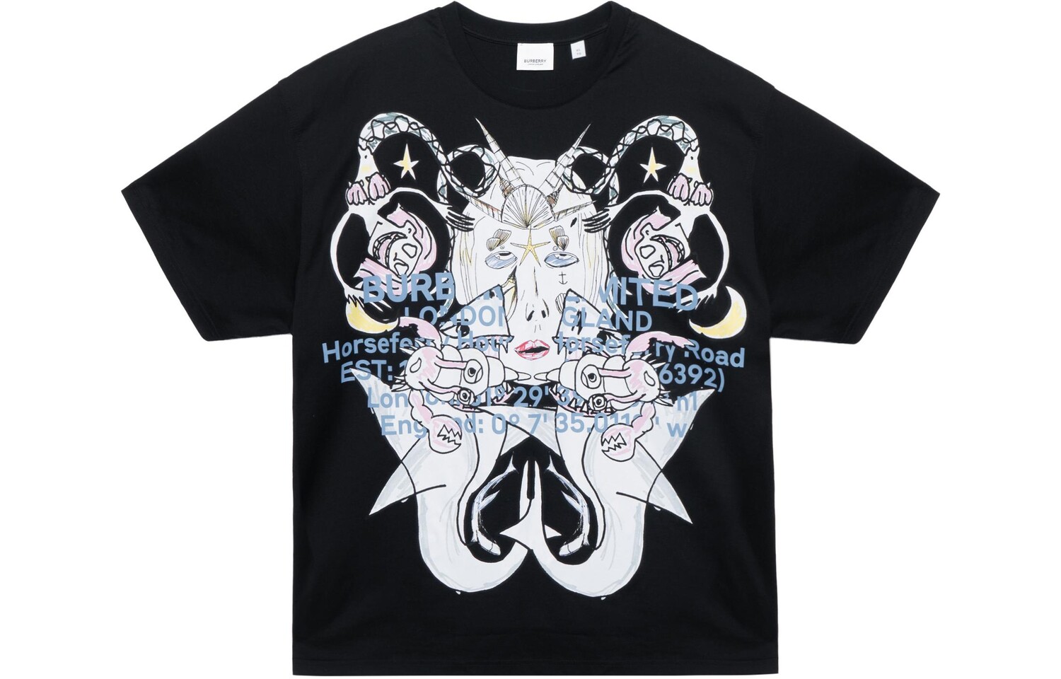 

Мужская футболка Burberry, цвет Black