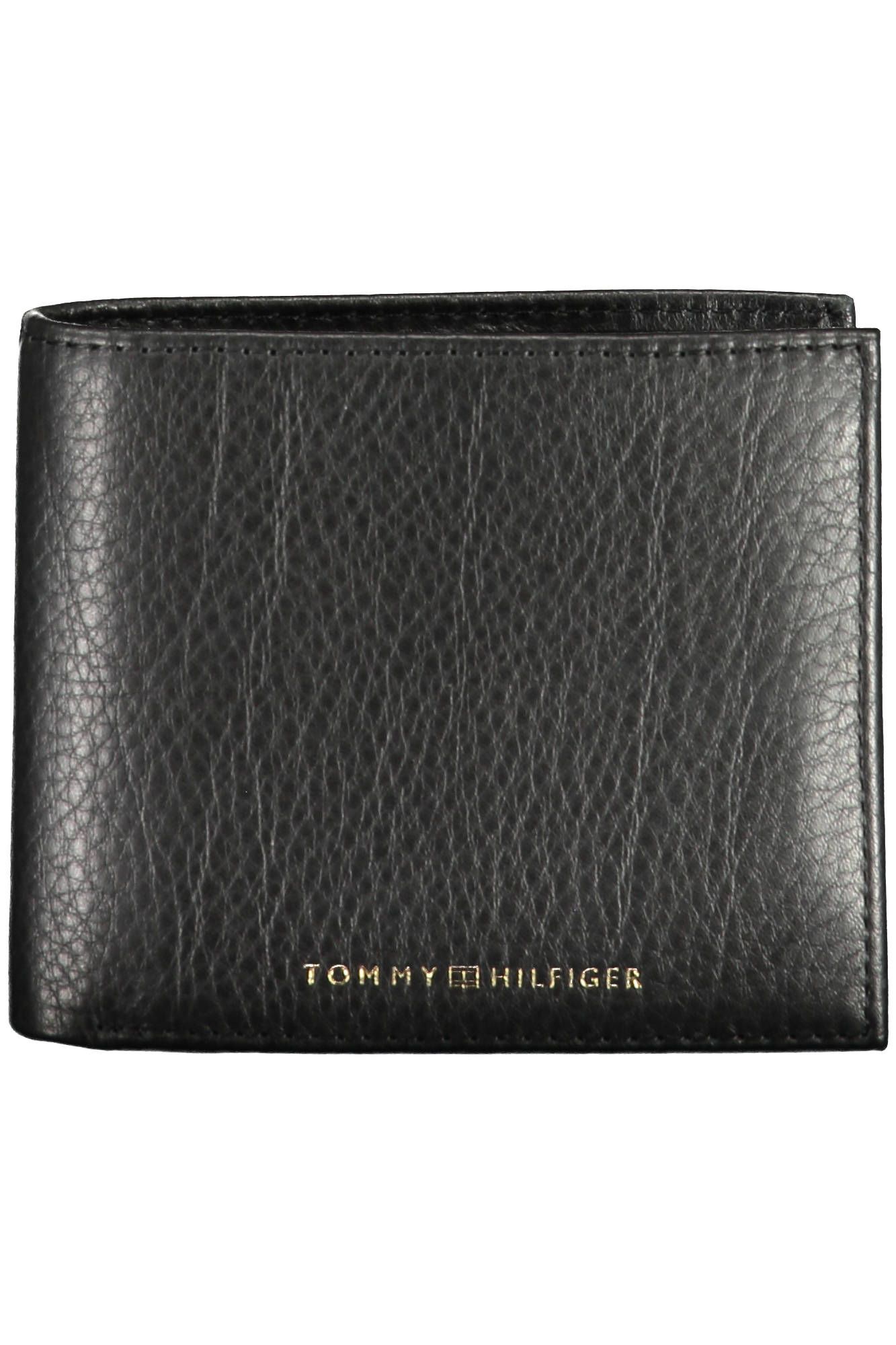 

Черный кожаный мужской кошелек Tommy Hilfiger