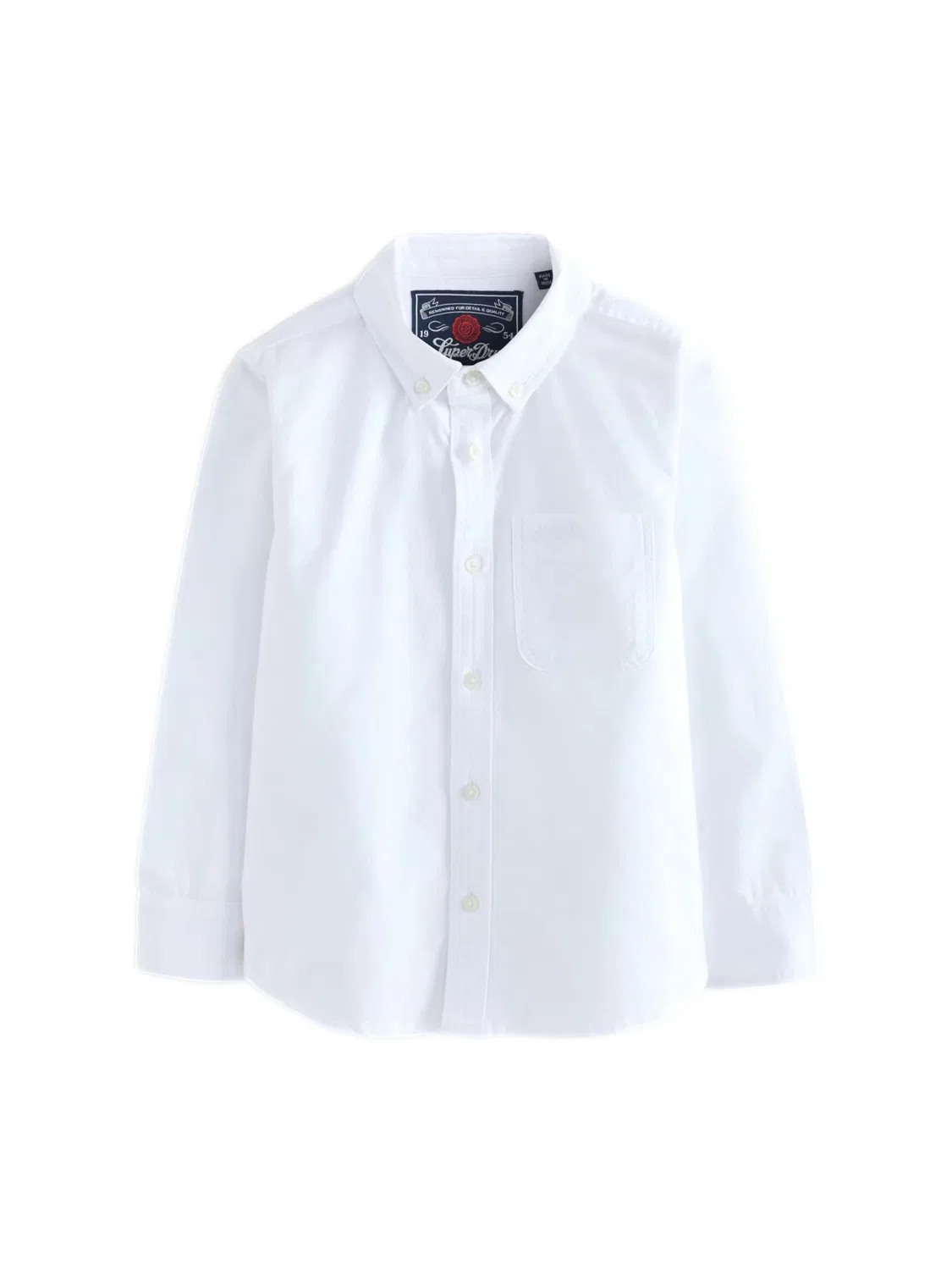 Рубашка на пуговицах стандартного кроя Superdry & Co, White