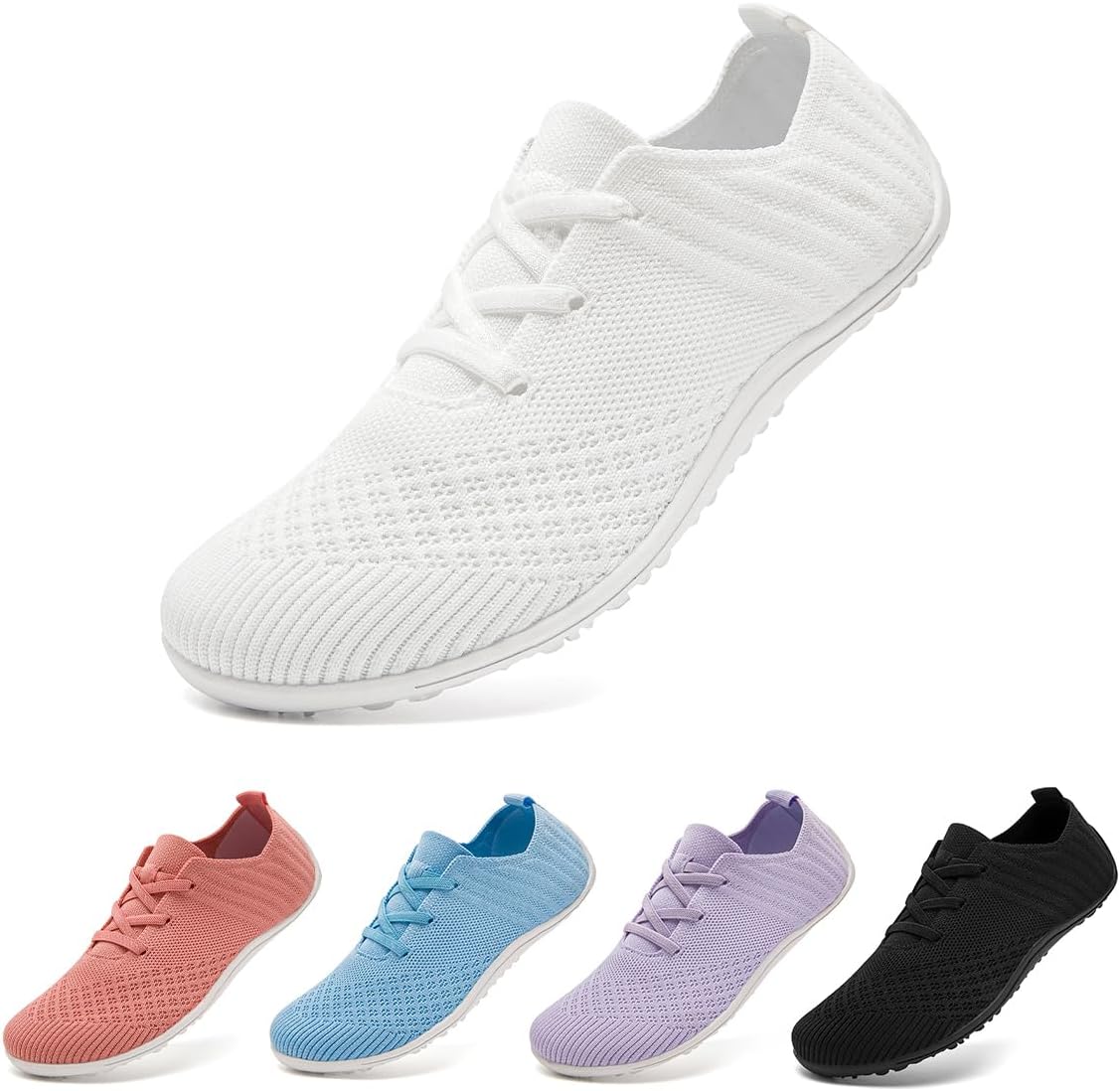 

Кроссовки для ходьбы и тенниса для мужчин и женщин, спортивные, для бега по дороге, тренировки, с противоскользящей подошвой, унисекс, из сетки, для спортзала, легкие, повседневные, без шнурков Gdebyz, белый