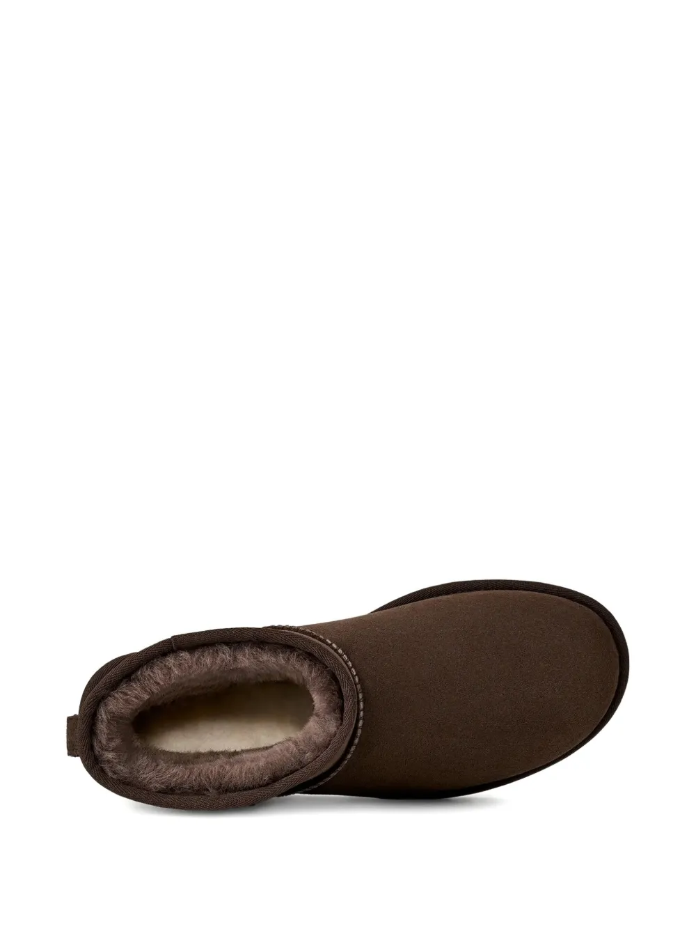 Мужские угги UGG замшевые с овчиной, темно-коричневый — фото 3