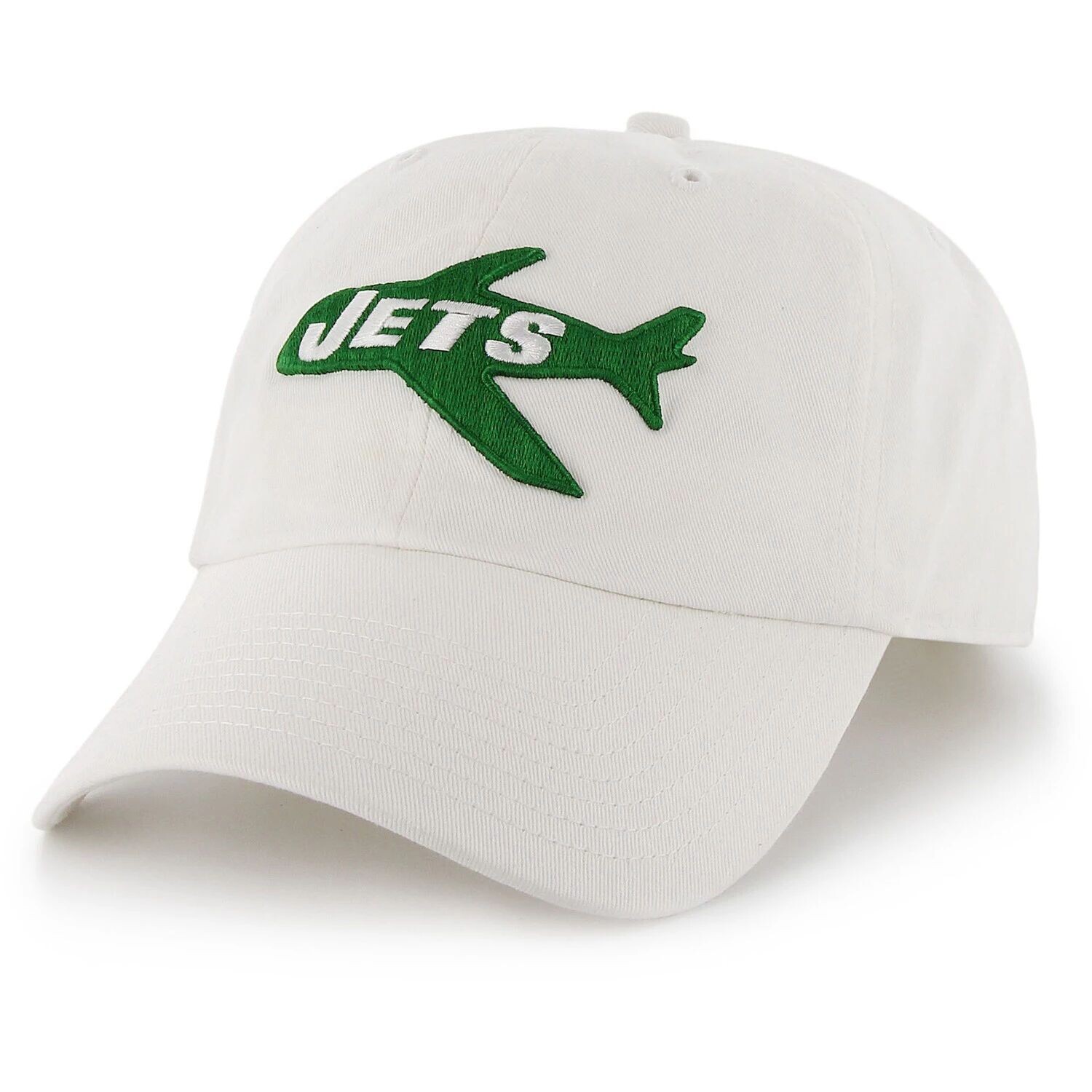 

Мужская белая регулируемая кепка New York Jets '47 Clean Up Legacy