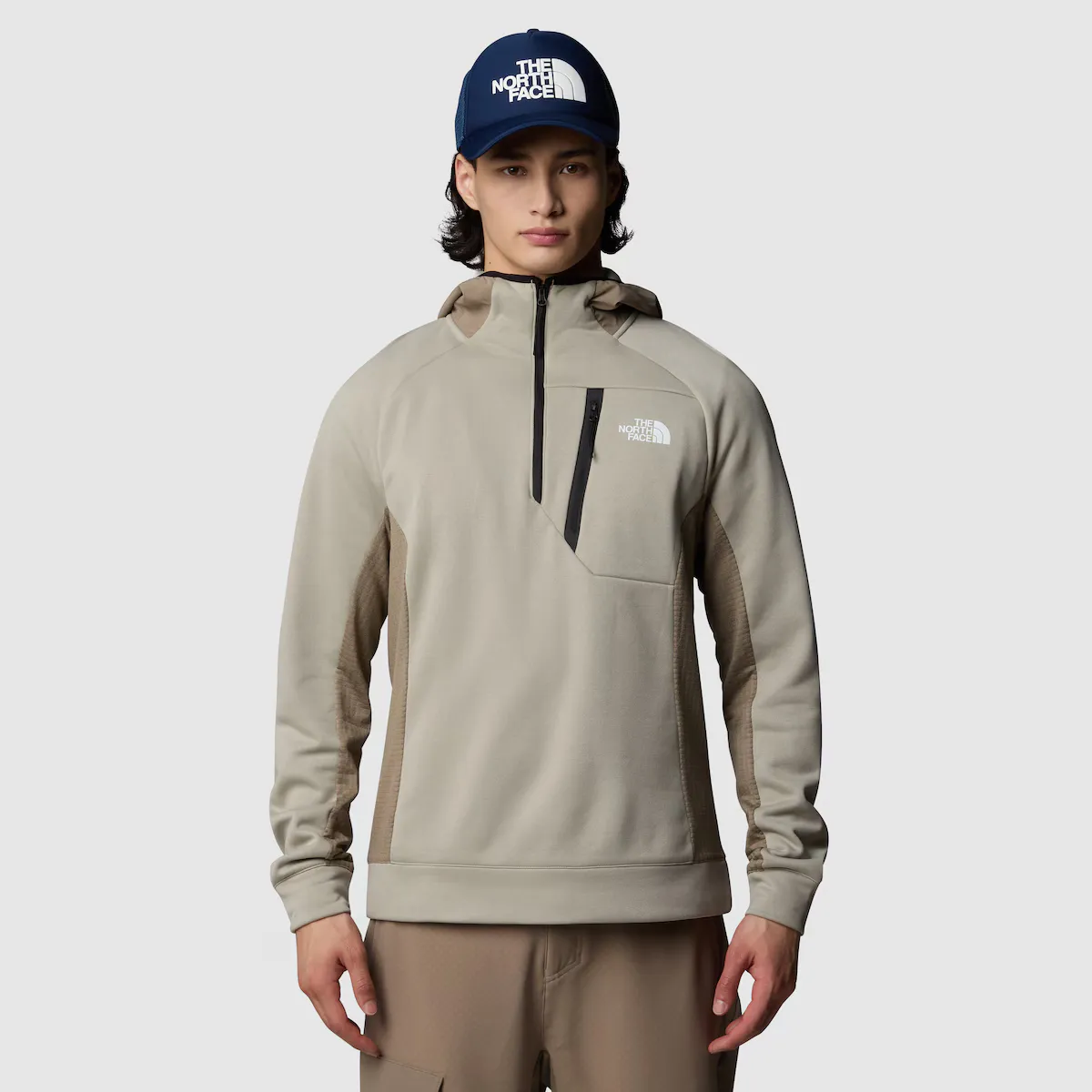 

Мужская флисовая кофта North Face 1/4 The North Face, серый