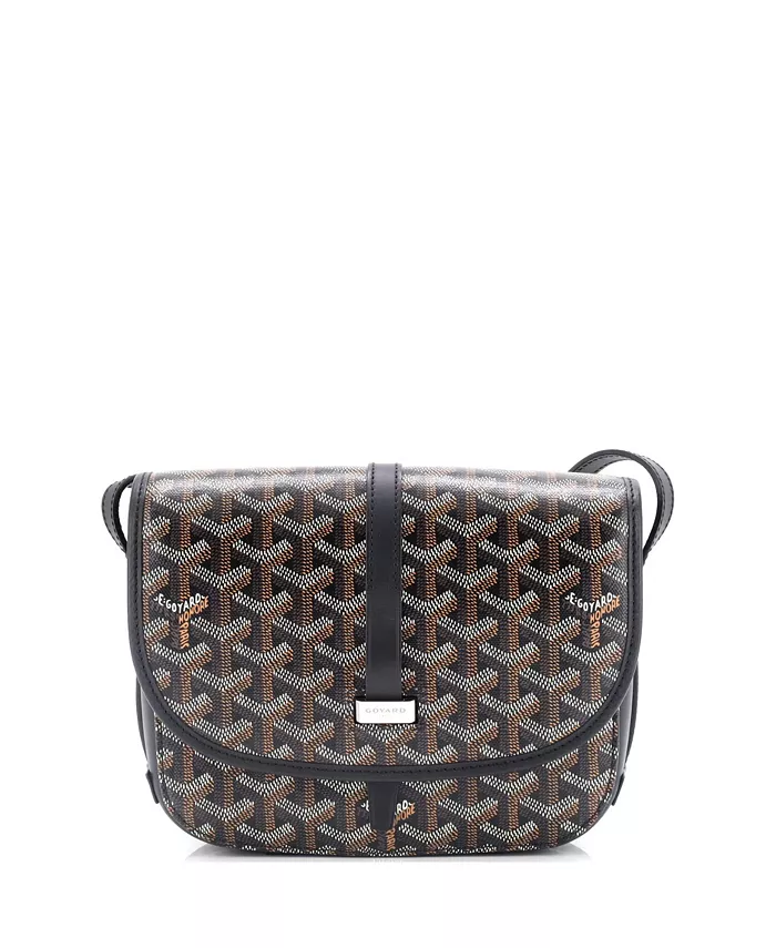 

Сумка-мессенджер PM Belvedere II из лакированного холста Pre-Owned Goyard, черный