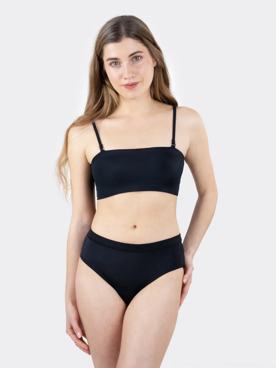 Бикини Mylily Teens Perioden Bikini Hose mit Cut Out | Schwarz в черном цвете