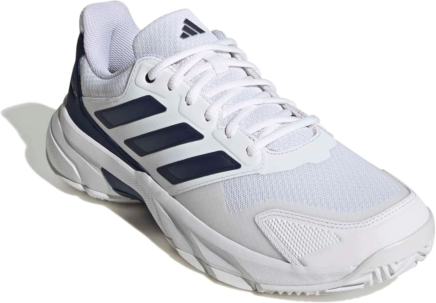 Мужские теннисные кроссовки Adidas Courtjam Control 3, белый/темно-синий/металлик — фото 4