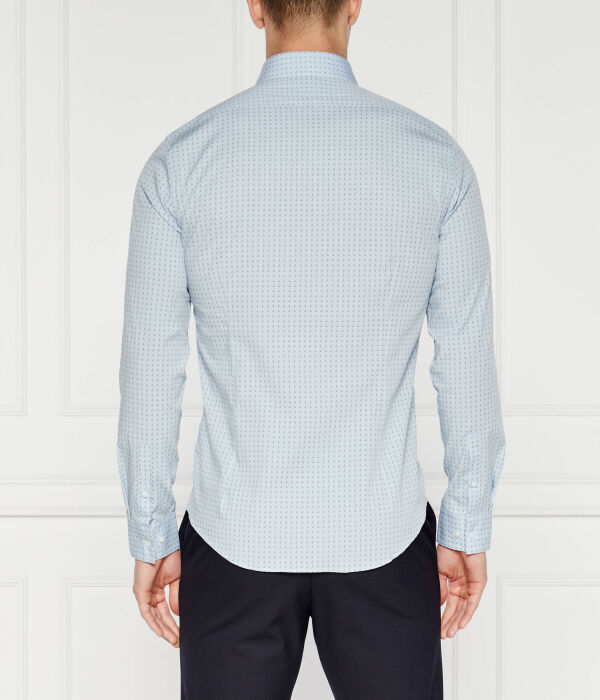 Поплиновая рубашка Slim fit Calvin Klein, синий — фото 4