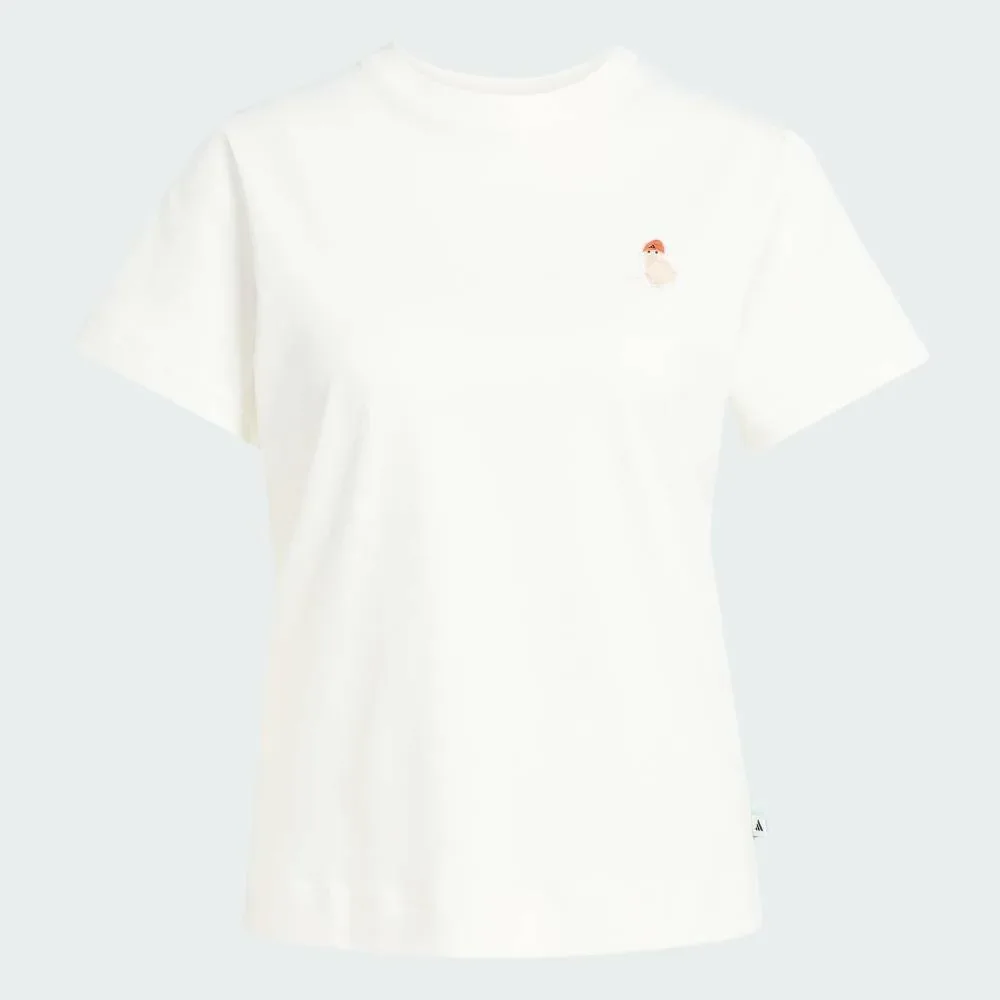 Футболка с коротким рукавом с графическим изображением кошки Adidas, white — фото 4