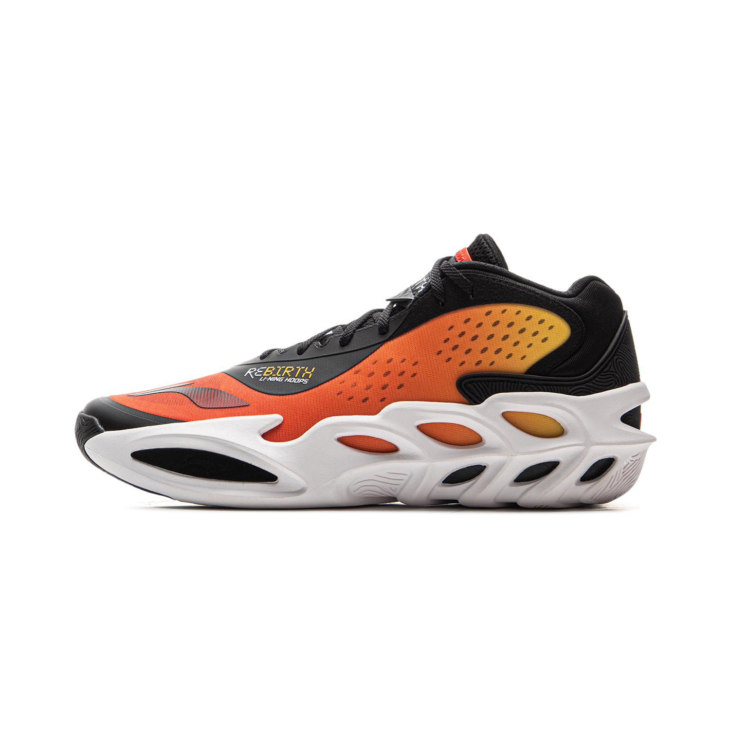

LINING Баскетбольные кроссовки XinSheng Mid Top мужские, черно-красные