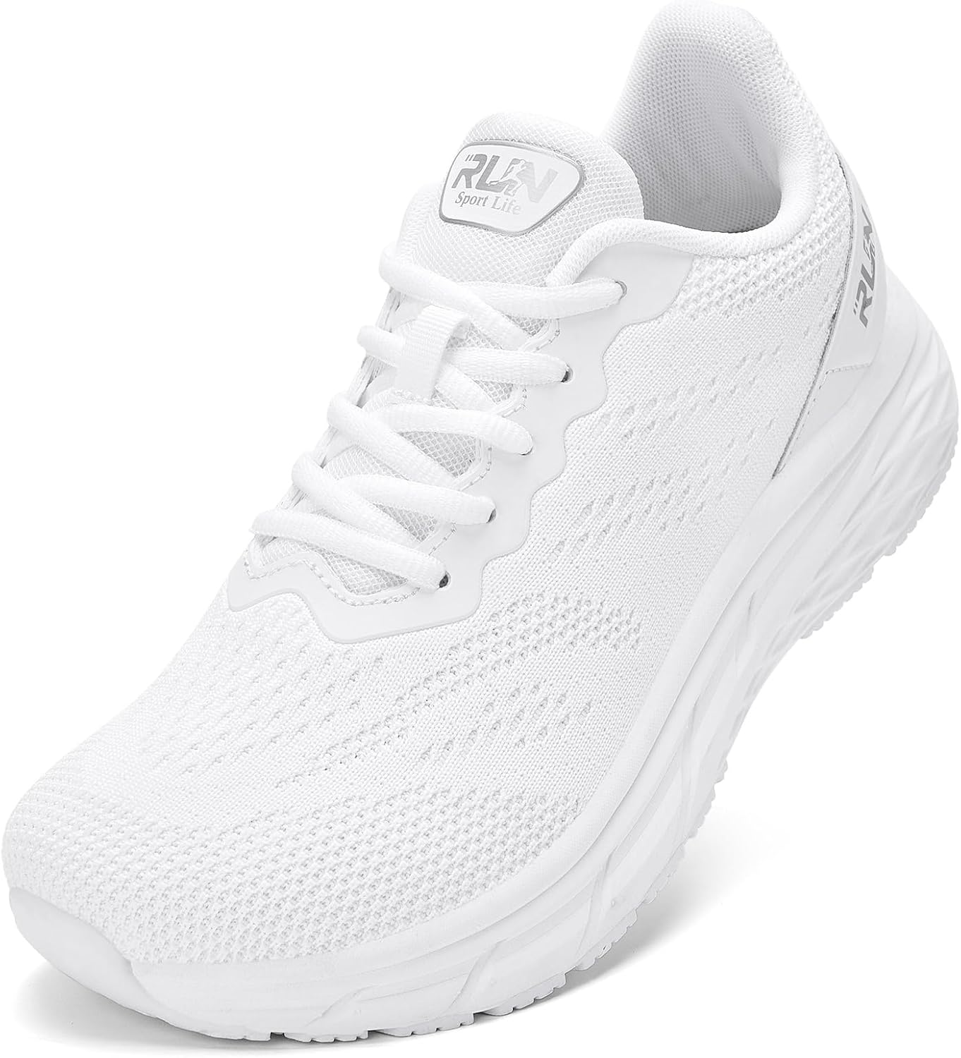 

Мужские кроссовки Slow Man с широкой носковой частью - амортизирующие кроссовки для бега по дороге, нескользящие мужские прогулочные кроссовки для широкой стопы, удобные спортивные кроссовки для тренажерного зала, белый