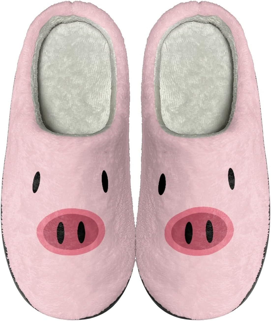 

Тапочки Forchrinse с гавайской гибискусовой пальмой, женские, мужские, мягкие, комфортные, теплые, зимние тапочки для спальни и дома, легкие, для использования как внутри дома, так и на улице, Cartoon Pig