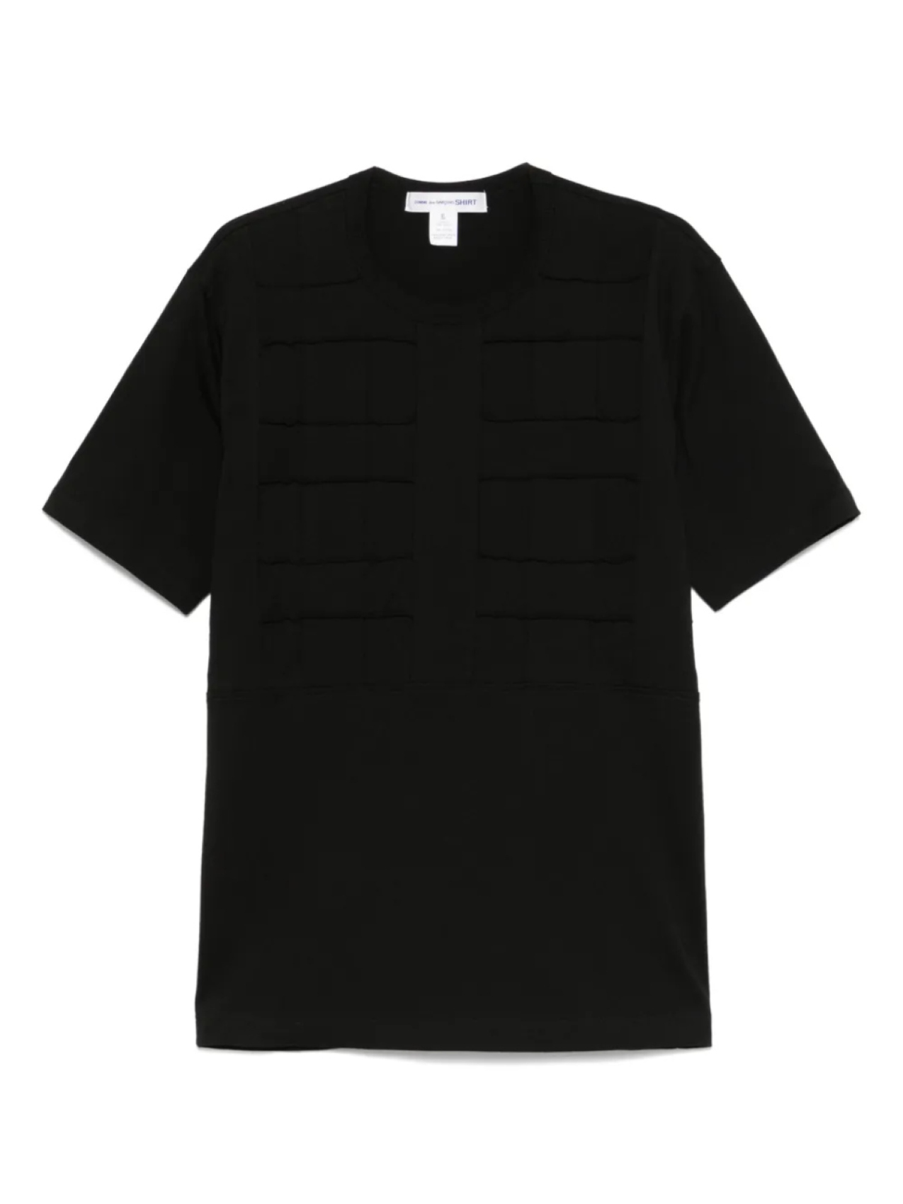

Футболка с декоративными швами Comme Des Garçons Shirt, черный