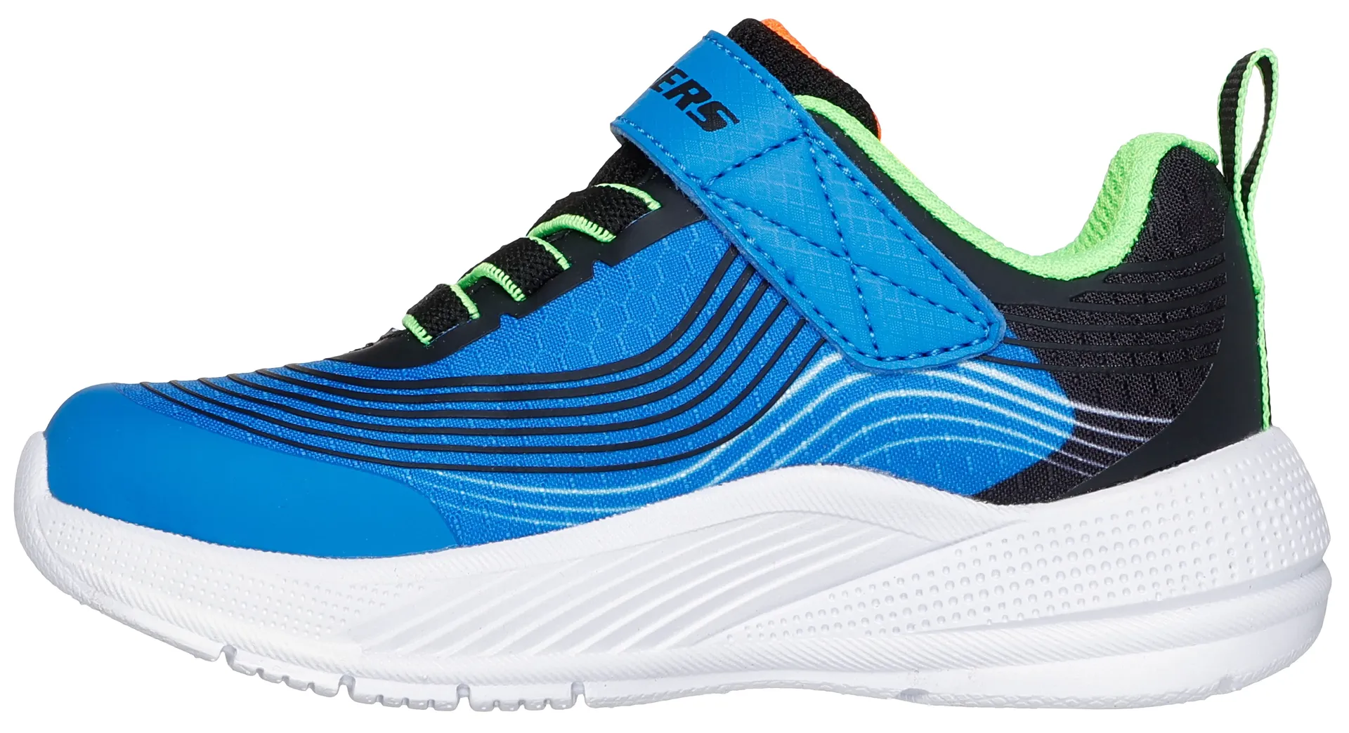 Детские кроссовки Skechers "MICROSPEC ADVANCE", кроссовки, детская обувь, обувь на липучке с дополнительной резинкой Skechers Kids, синий — фото 3