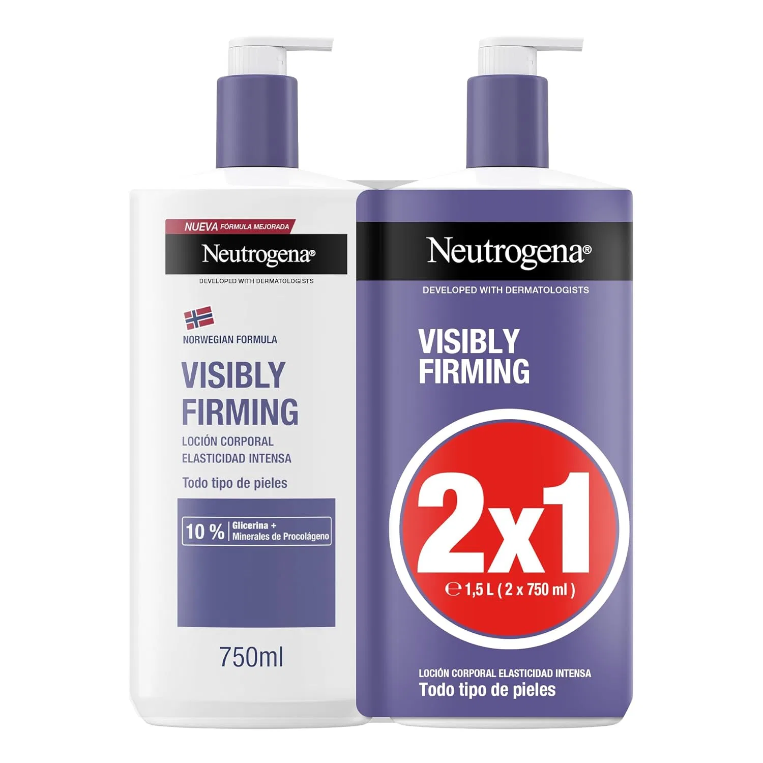Увлажняющий лосьон для тела «Norwegian Formula Visible Firming» 2 x 750 мл от Neutrogena Neutrogena