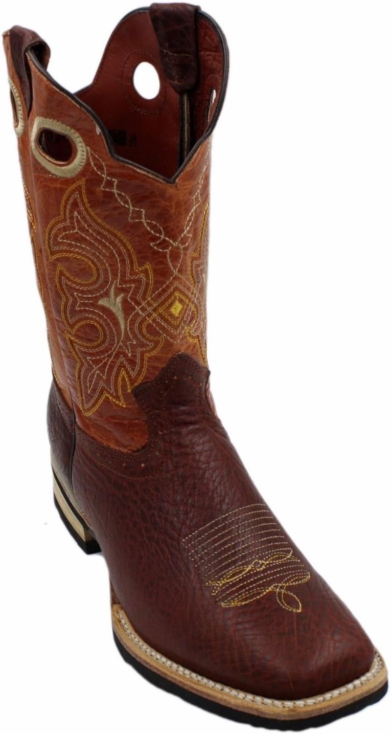 

Мужские ботинки Genuine Bull с квадратным носком и декоративным голенищем из кожи Dona Michi, Cognac