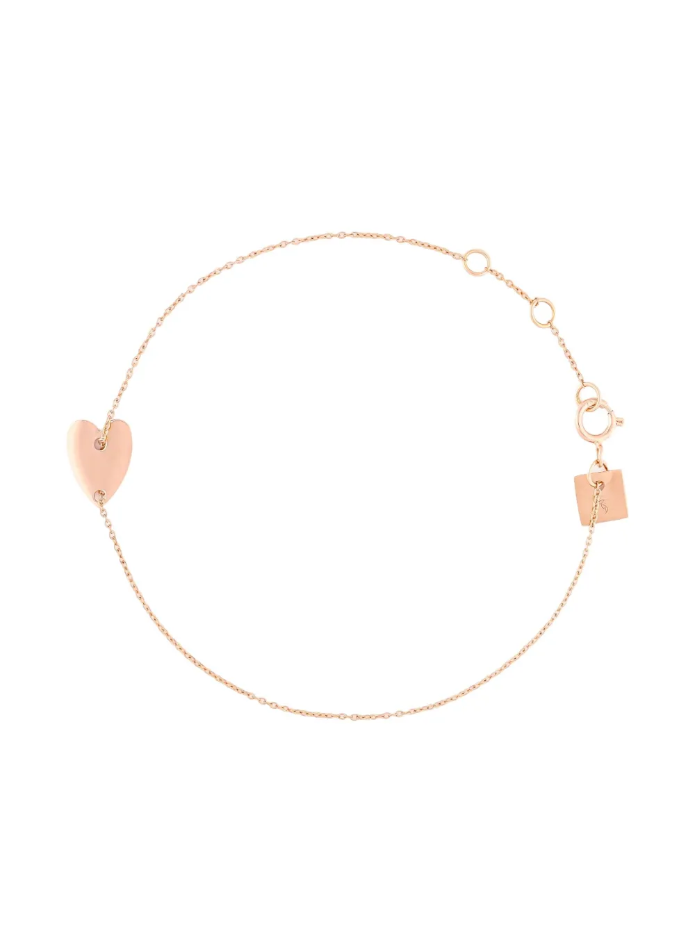 

Золотой браслет Heart GINETTE NY, розовый