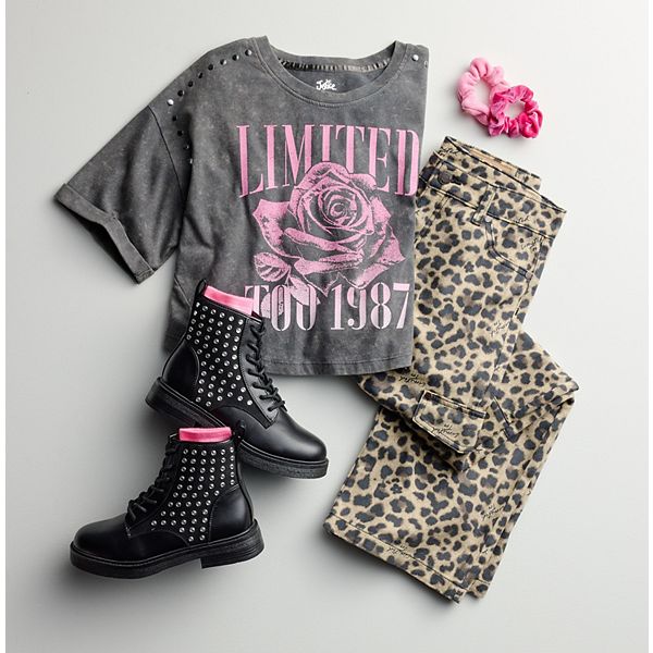 Футболка с принтом для девочек 7-16 лет oversized Limited Too, Black — фото 2