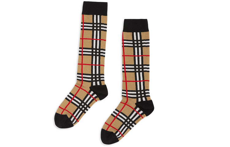 

Детские носки Burberry, цвет Archive Beige