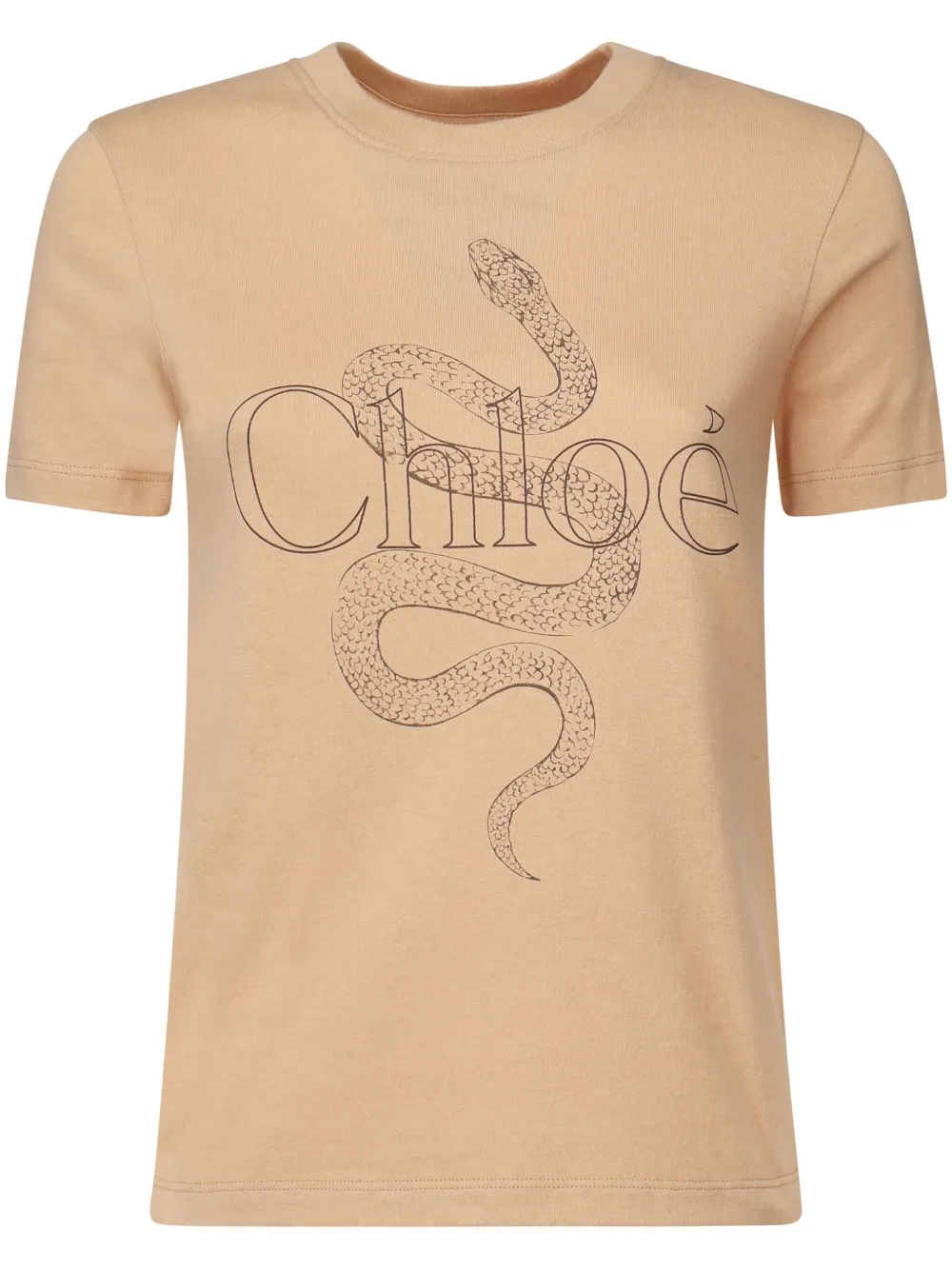 

Футболка с принтом CHLOÉ, нейтральный