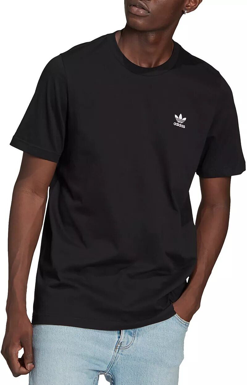 

Мужская футболка с коротким рукавом Adidas Trefoil Essentials, черный