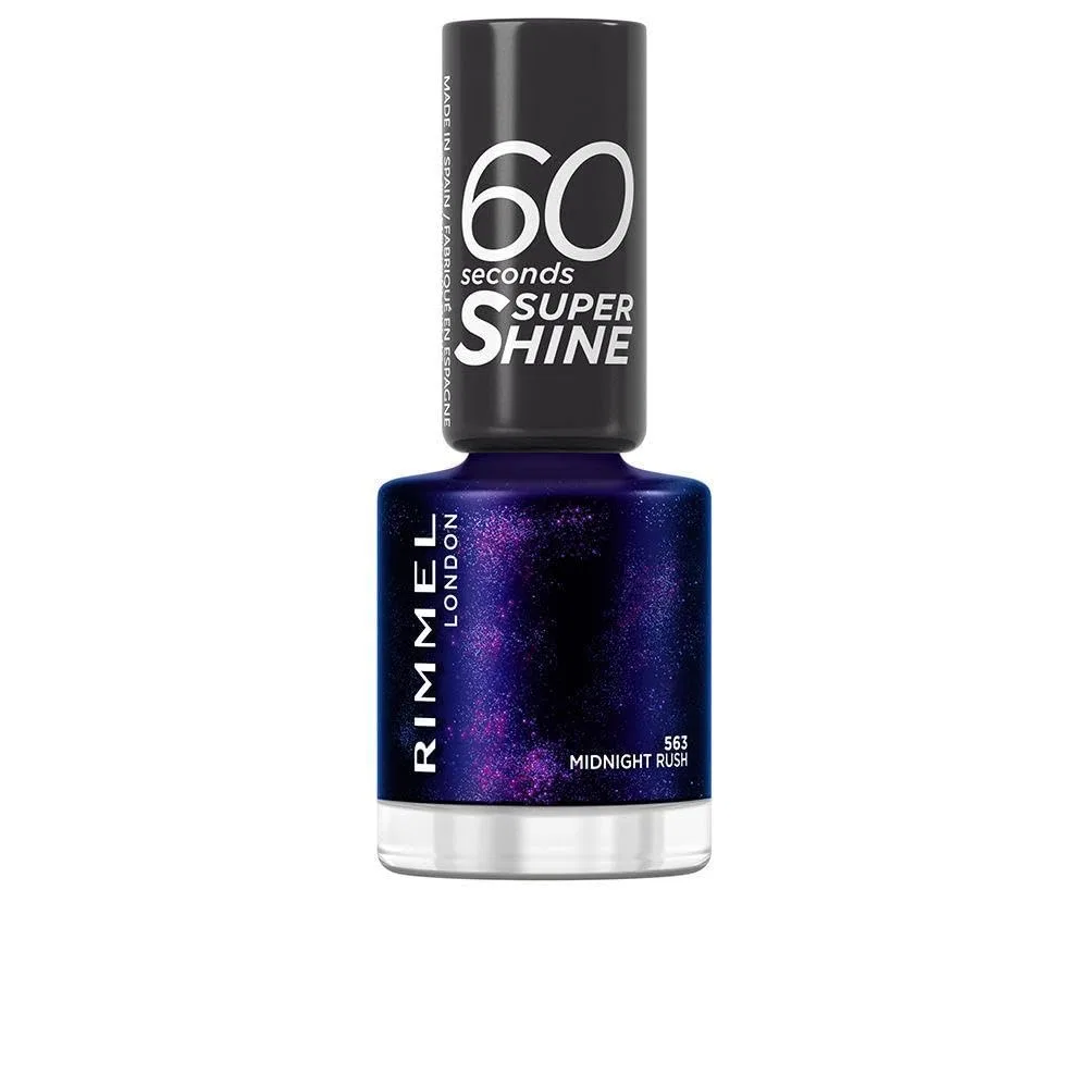 Лак для ногтей «60 Seconds Super Shine» 563 Midtnight Rush от Rimmel London 8 мл Rimmel