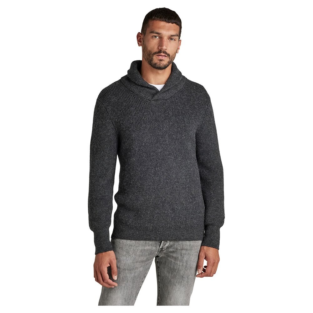 Свитер G-Star E Shawl Collar, серый
