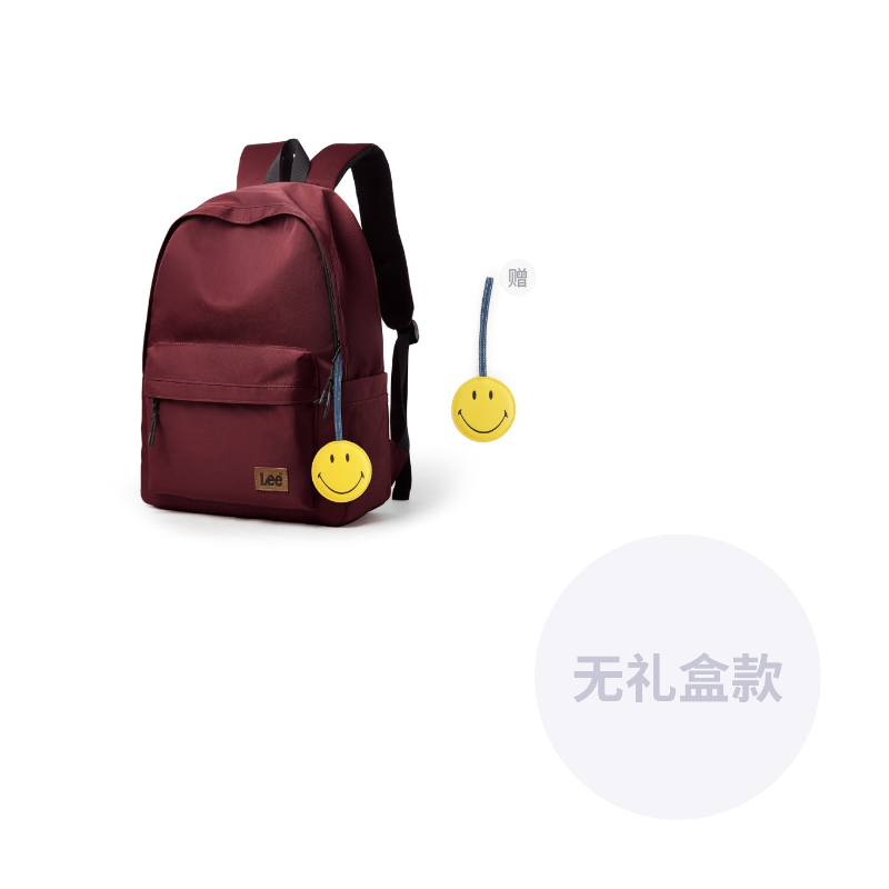 

Lee Оксфордский рюкзак унисекс черный хаки бордовый, Red+Smiley Face