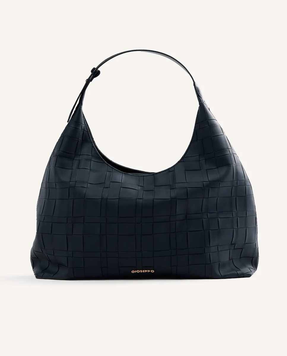 

Сумка через плечо с подкладкой, застежкой-молнией и короткой ручкой Gioseppo, черный