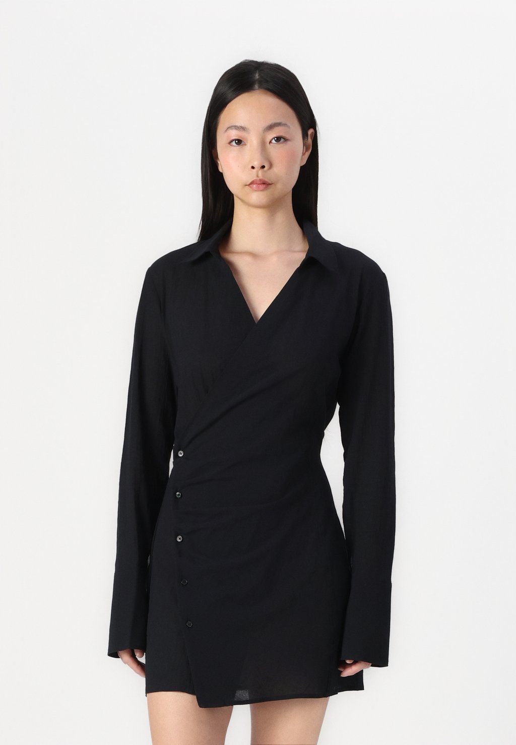 

Платье-рубашка POMELO SHIRT DRESS Weekday, черный