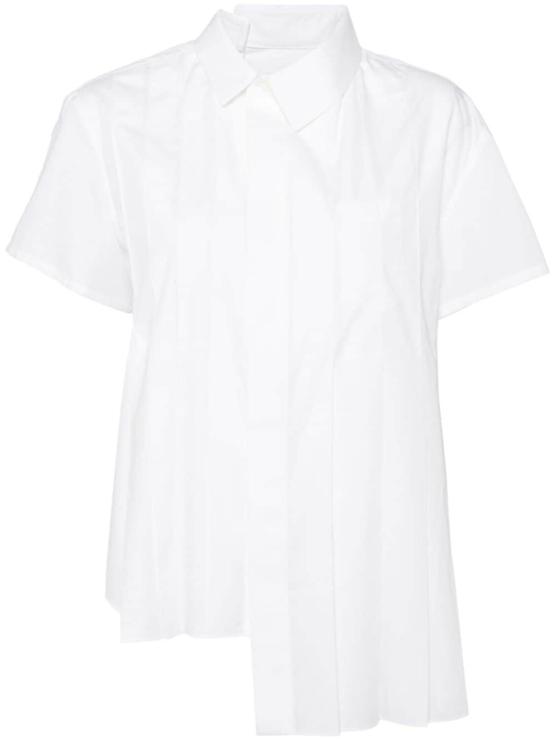 

Sacai рубашка асимметричного кроя, белый