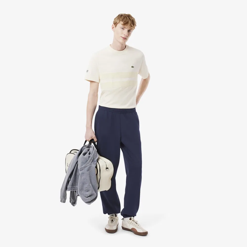 Мужские джоггеры Regular Fit Graphic тёмно-синие от Lacoste — фото 4