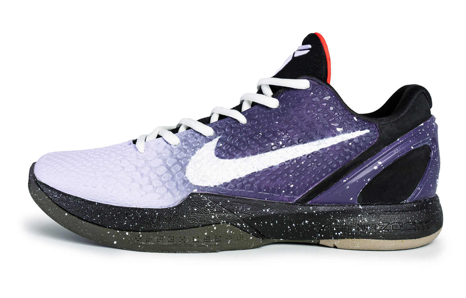 Nike Zoom Kobe 6 Противоскользящие Износостойкие Низкие Баскетбольные Кроссовки Унисекс Фиолетовые