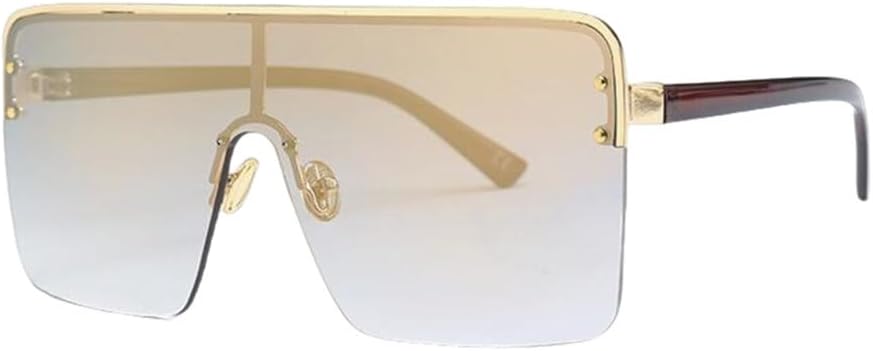 

Большие винтажные солнцезащитные очки из сплава для женщин, роскошные солнцезащитные очки черного цвета, увеличенного размера, с уникальной защитой от УФ-излучения UV400 generic, C4 Gold Lens