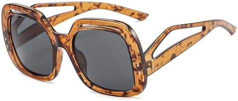 

Солнцезащитные очки 2027 года для женщин, панк-очки с полыми дужками, солнцезащитные очки для мужчин в большой оправе, винтажные очки, защита от ультрафиолета UV400 MTZJH, Flower-black