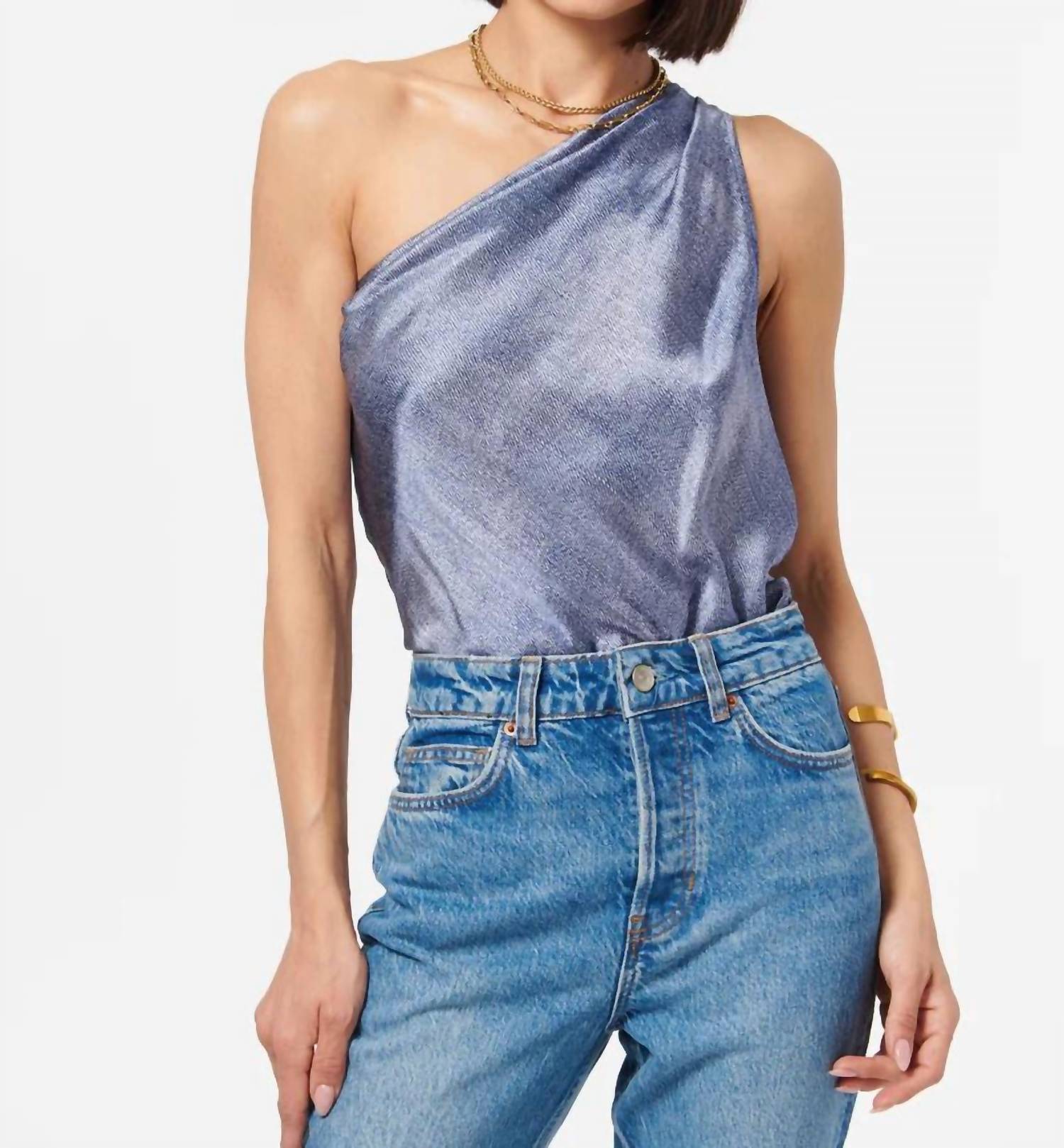 

Боди Darby из денима Cami NYC, цвет denim