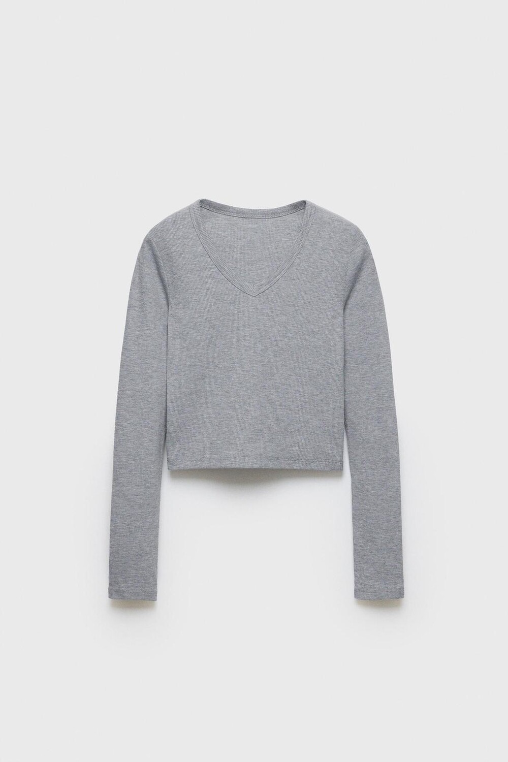 

Футболка z3d basic в рубчик ZARA, серый мергель