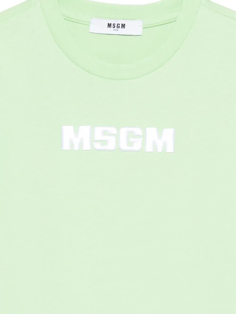 Футболка с круглым вырезом Msgm Kids, зеленый — фото 3