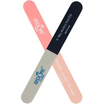 

Пилочка для ногтей, 4-сторонняя, двусторонняя пилка с 4 зернистостью, моющаяся, профессиональный инструмент для подготовки к маникюру, необходимые аксессуары, придание формы и ремонт ногтей, Herome