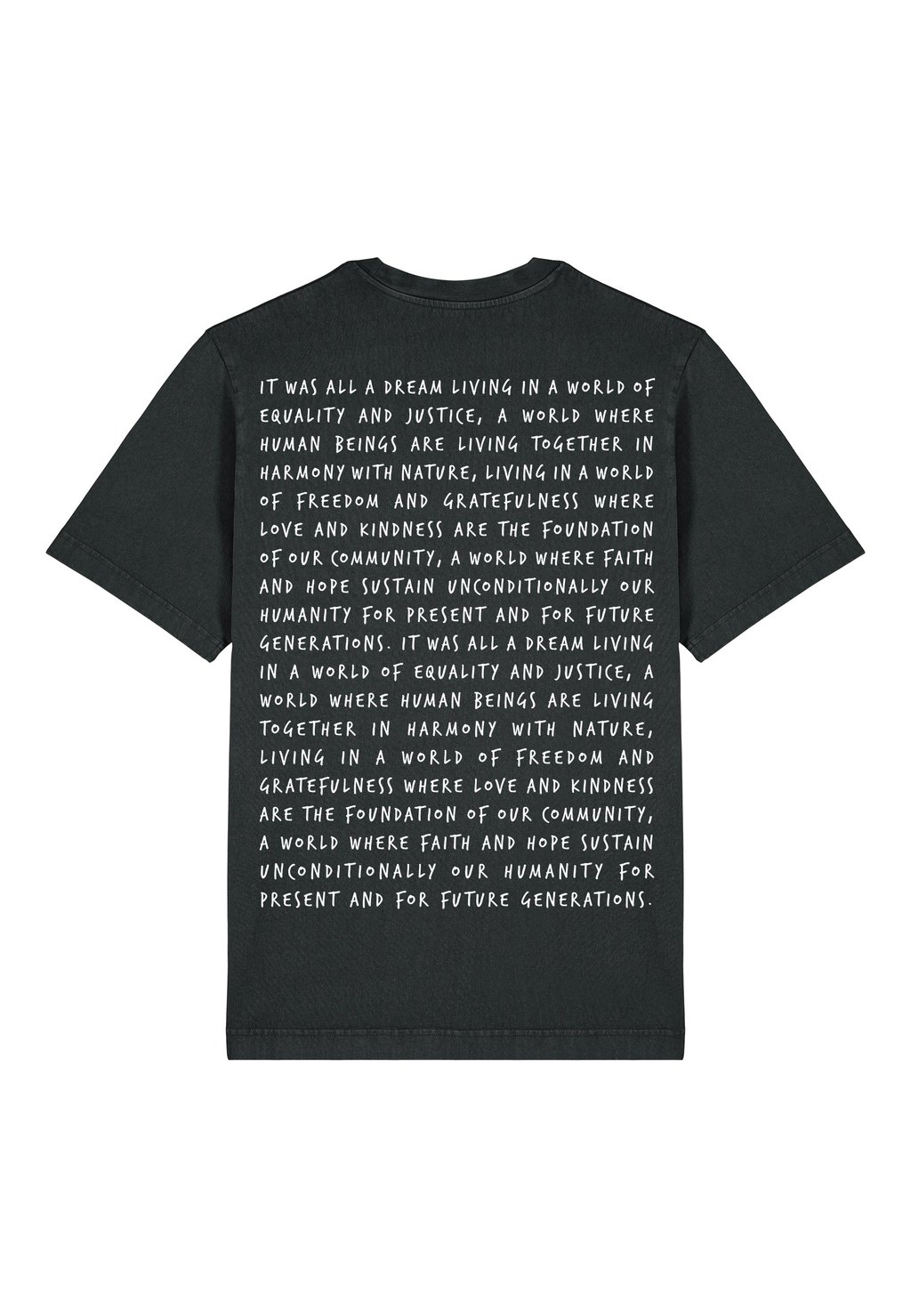 

Футболка с принтом IT WAS ALL A DREAM BACK HEAVYWEIGHT Mira Paris, цвет Washed Black