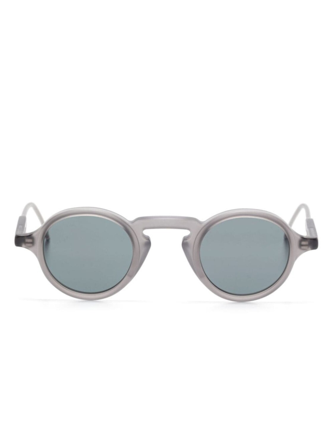 

Thom Browne Eyewear солнцезащитные очки в круглой оправе, серый