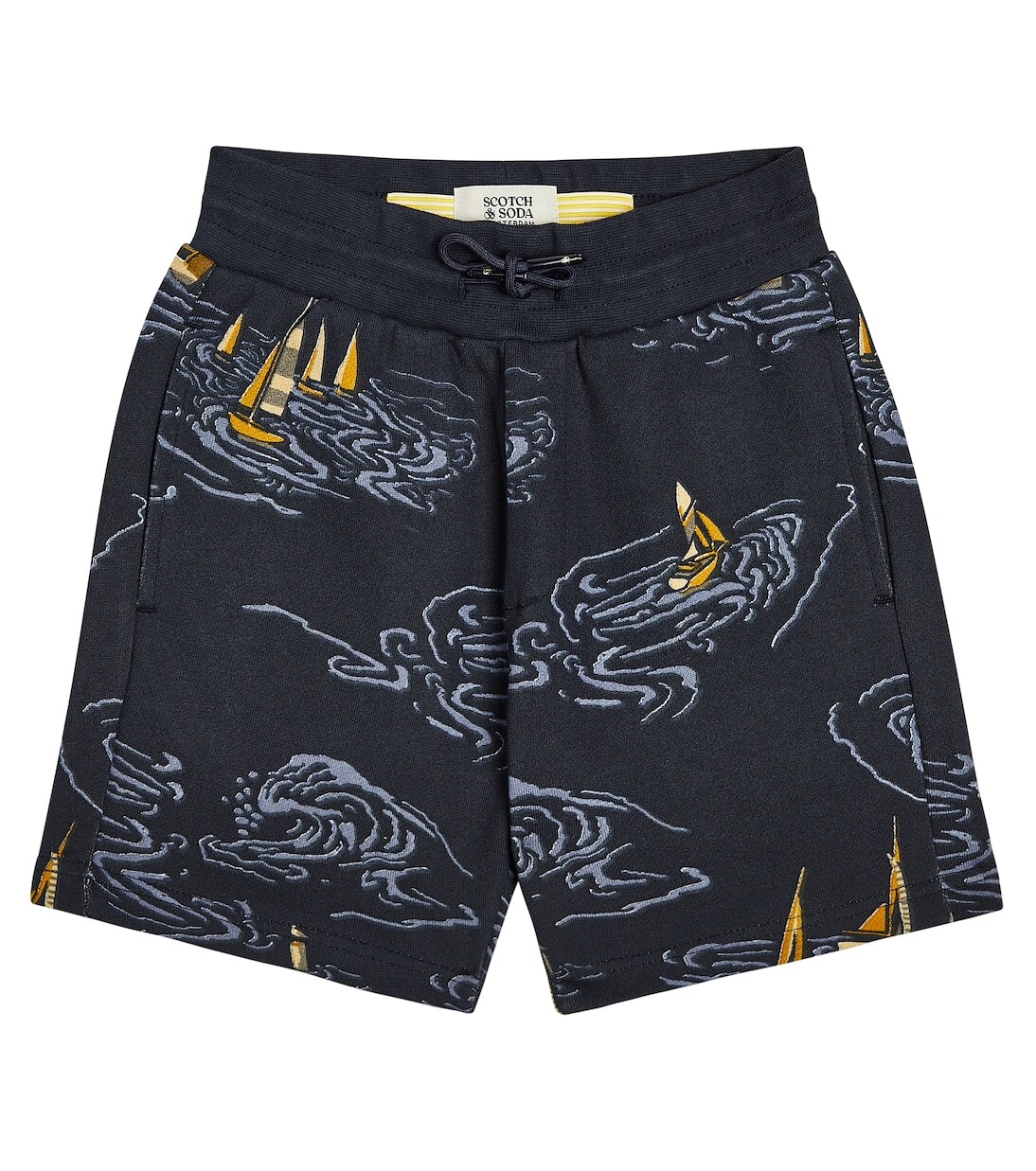 

Хлопковые шорты с принтом Scotch & Soda Kids, синий