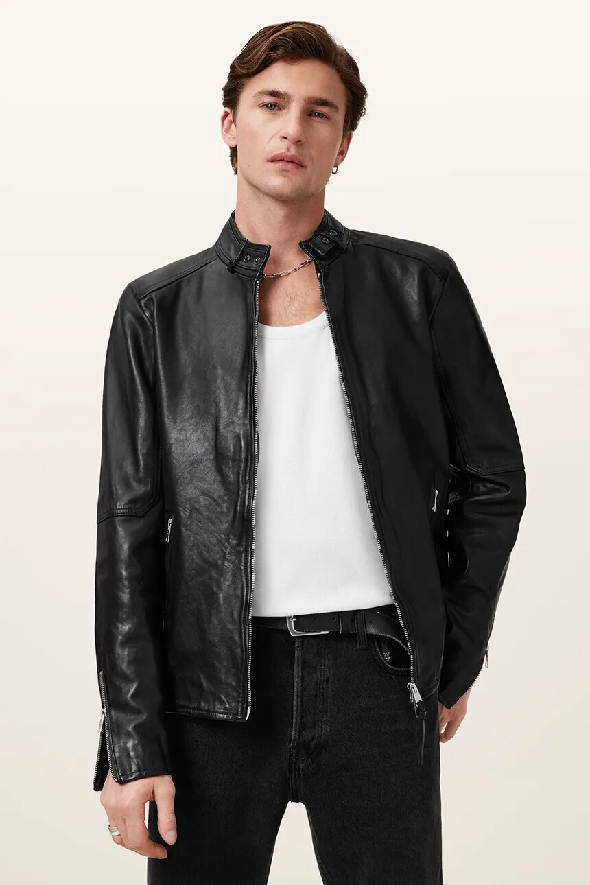 

Кожаная куртка AllSaints CORA, черный