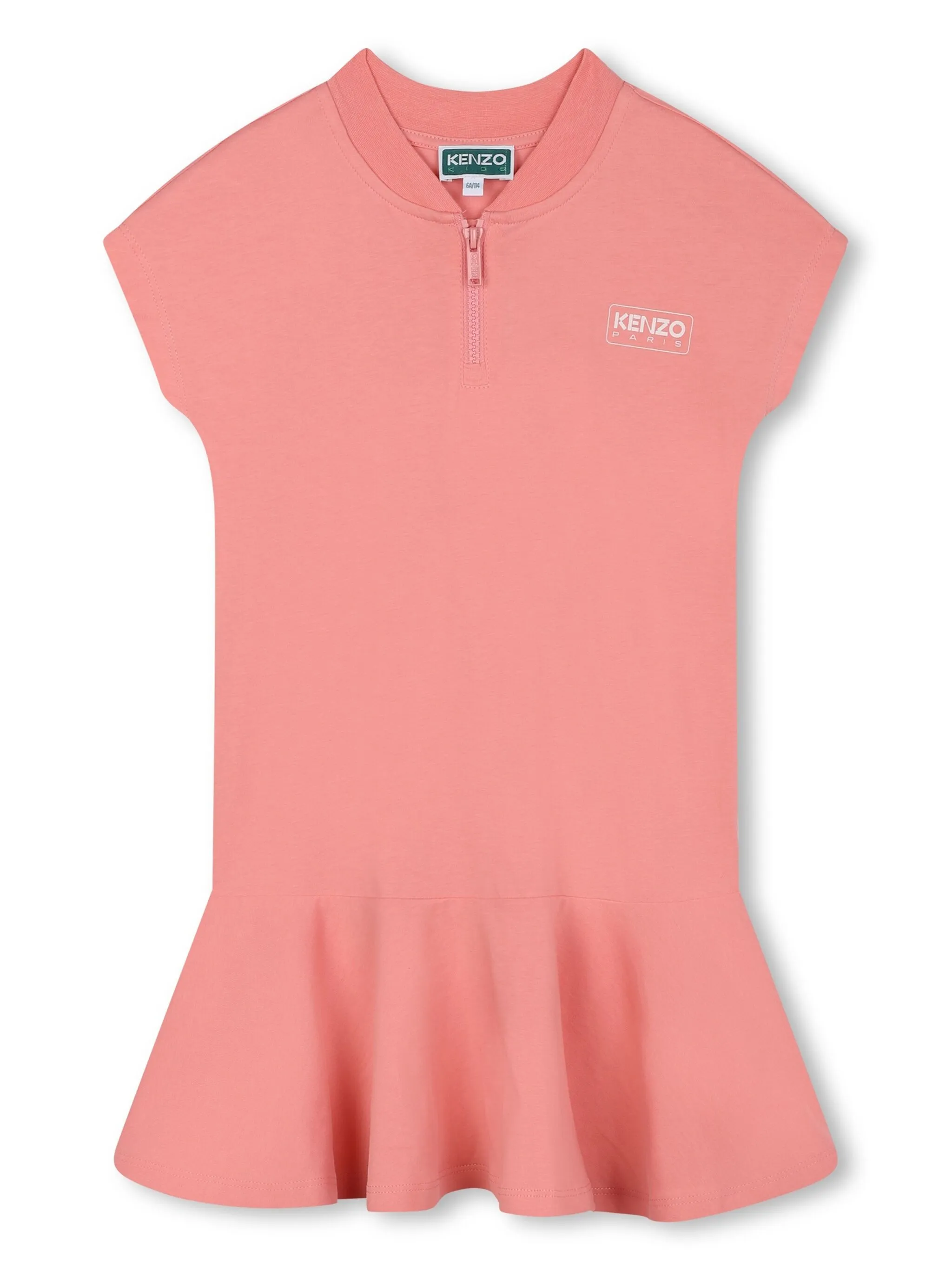 

Платье с логотипом Kenzo Kids, розовый