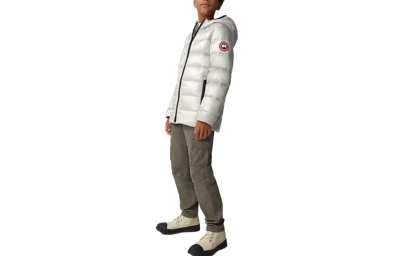 

Детский пуховик Canada Goose, серебро