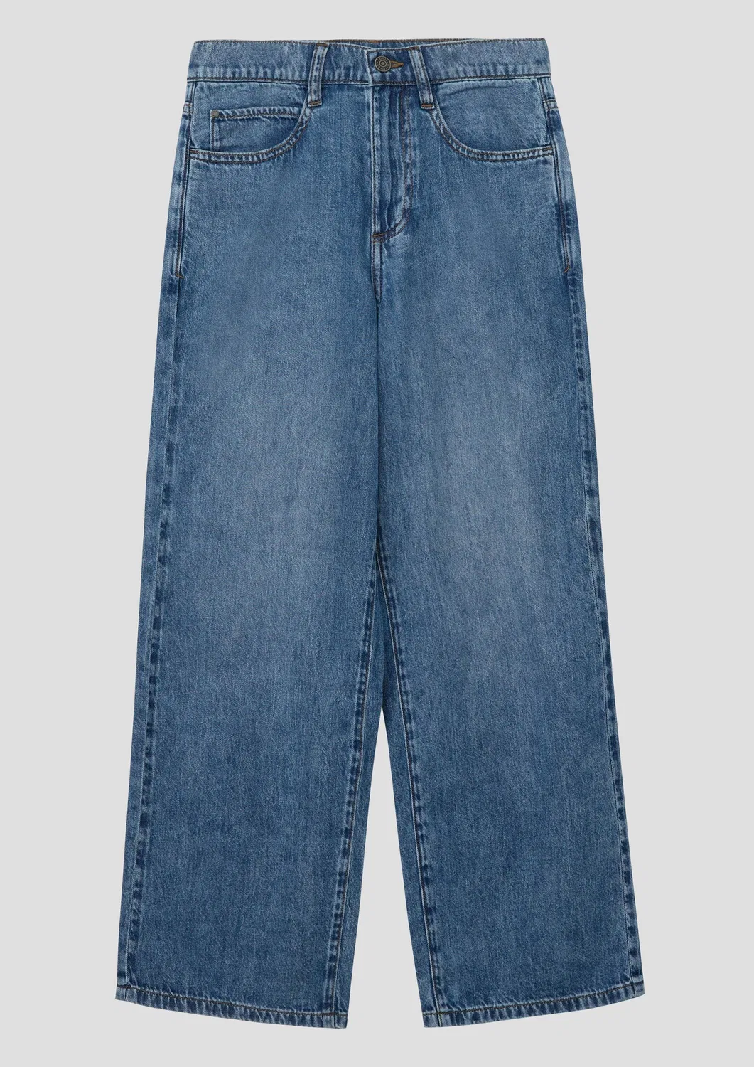 Джинсы baggy, wide leg, s.Oliver, синий