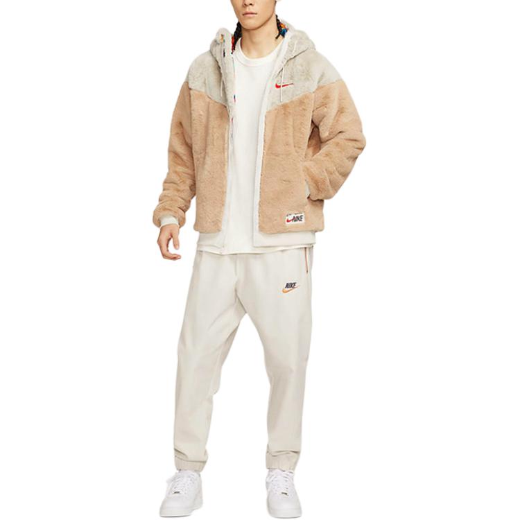 Nike Спортивная куртка мужская цветная с логотипом, Linen Yellow — фото 4