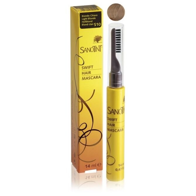 

Sanotint, Hair Mascara, тушь для корней на основе растительных экстрактов S10 Light Blonde, 14 мл